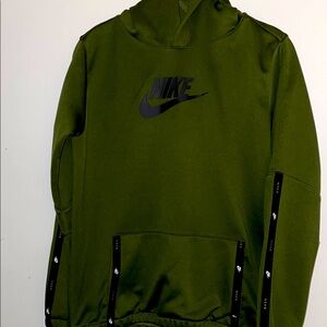 Nike Olive Green Hoodie with Black Logo size XL, very good condition